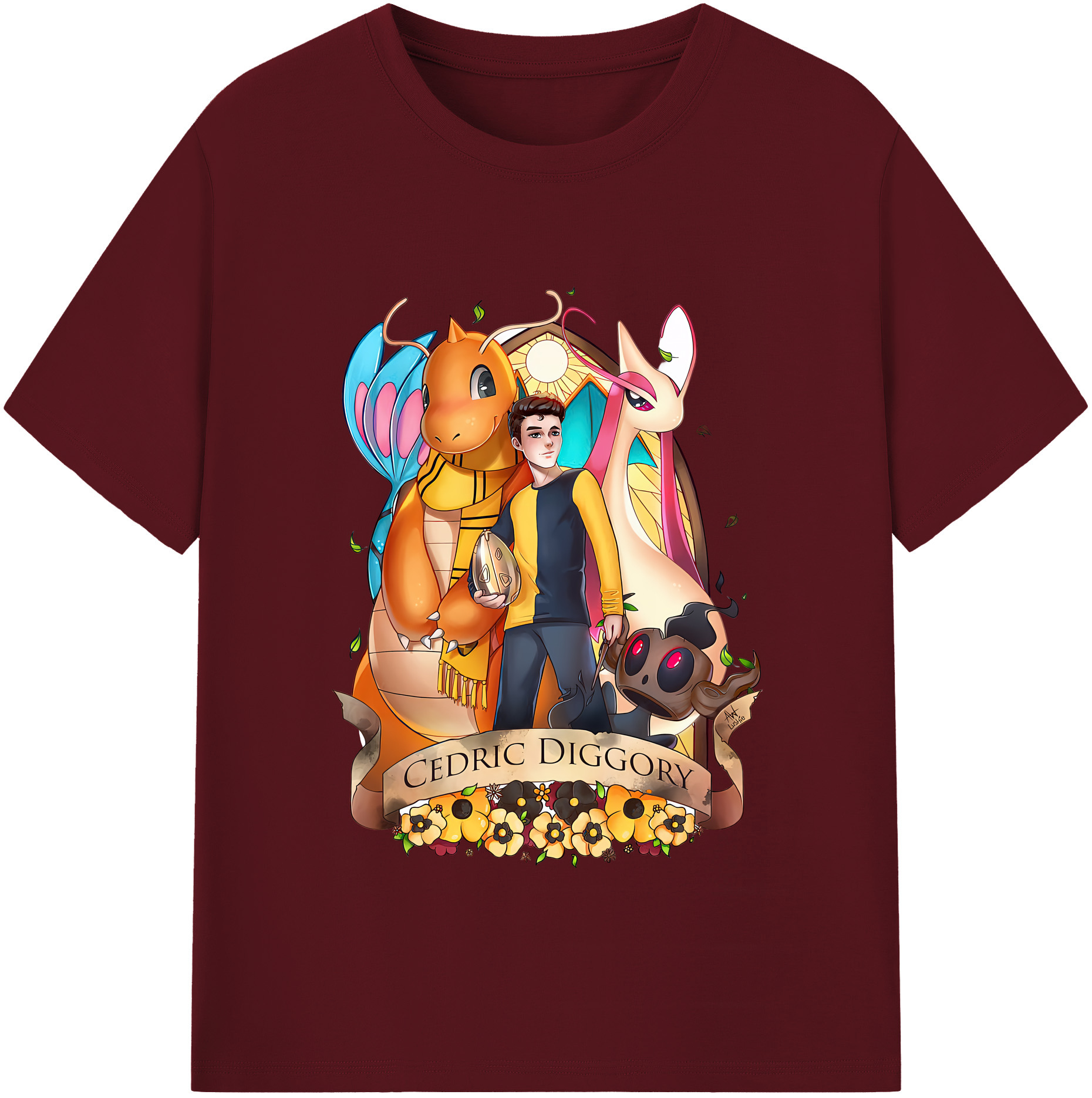（画像用） Harry Potter ハリー・ポッターシリーズ 綿100％半袖Tシャツ（フロントプリント）